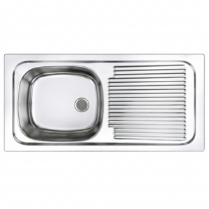 Stainless Steel Drop On Sink Single Bowl 915*460